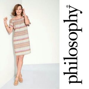 Philosophy Dresses - Off The Shoulder Woven with Pockets L